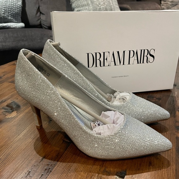 Silver Slip-on Heel - Dream Pairs - Picture 2 of 4